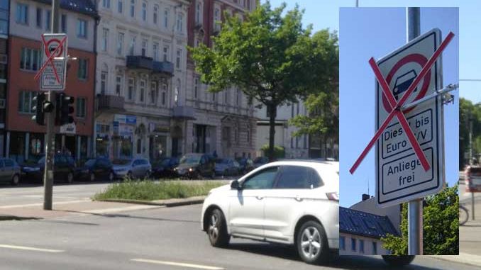 Fahrverbot für alte Diesel in Hamburg