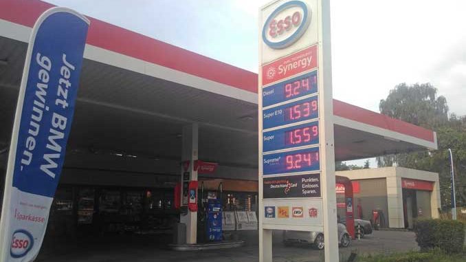 Tankstelle Dieselkrafstoff