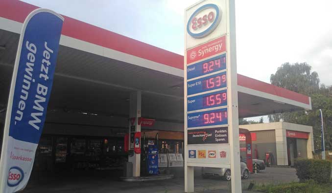 Tankstelle Dieselkrafstoff